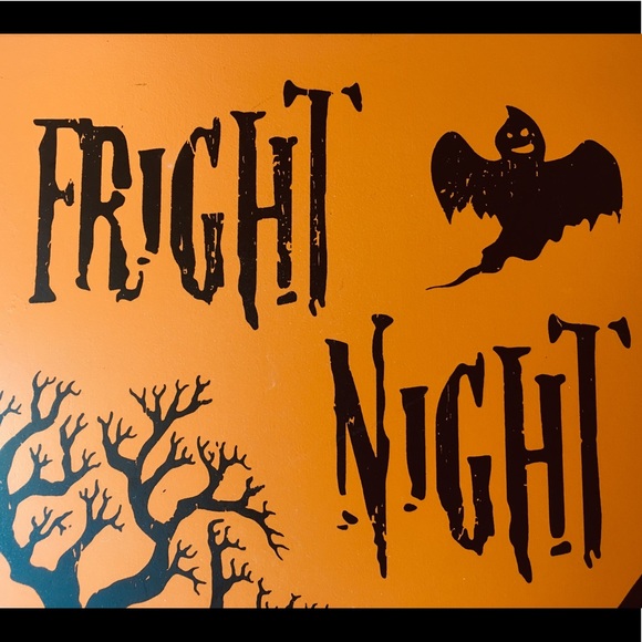 Halloween Fright Night Wood Box Frame Ghost Tombs - Picture 10 of 12